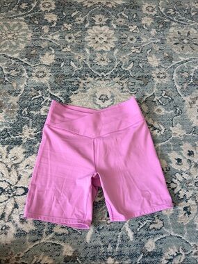 JoyLab Light Pink High-Waist Bike Shorts